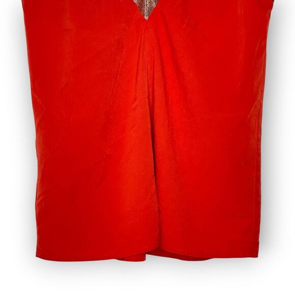 Urban Outfitters Ecote Lightweight V neck Orange Cami Tank Top Women’s Small - Picture 7 of 10